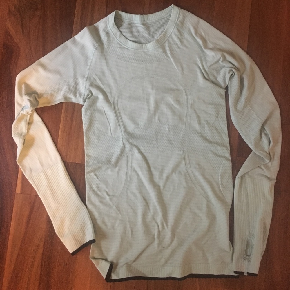 lululemon swiftly tech long sleeve mint blue